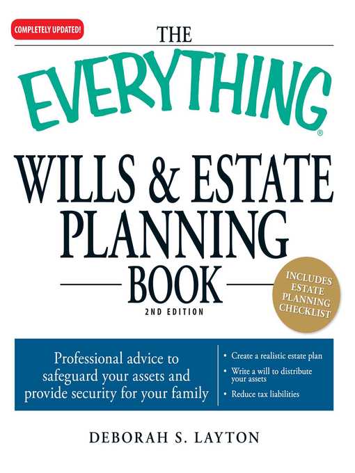 Title details for The Everything Wills & Estate Planning Book by Deborah S Layton - Wait list